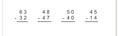 restas de 2 numeros sin llevar C 2