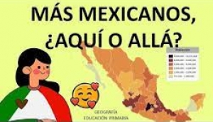 Jueves 28 de abril de 2022 Más mexicanos, ¿aquí o allá? 4° Primaria . Geografía.