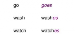 Monday, September 27: Verbs ending with CH, SH, X, SS, -CE. 5? primaria.