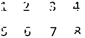 Complete the numbers. Tuesday, January 18th. English 1° preesc